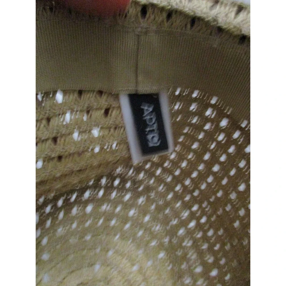 Apt 9 Womens Straw Fedora Hat Summer Beach Lightweight - Picture 4 of 6